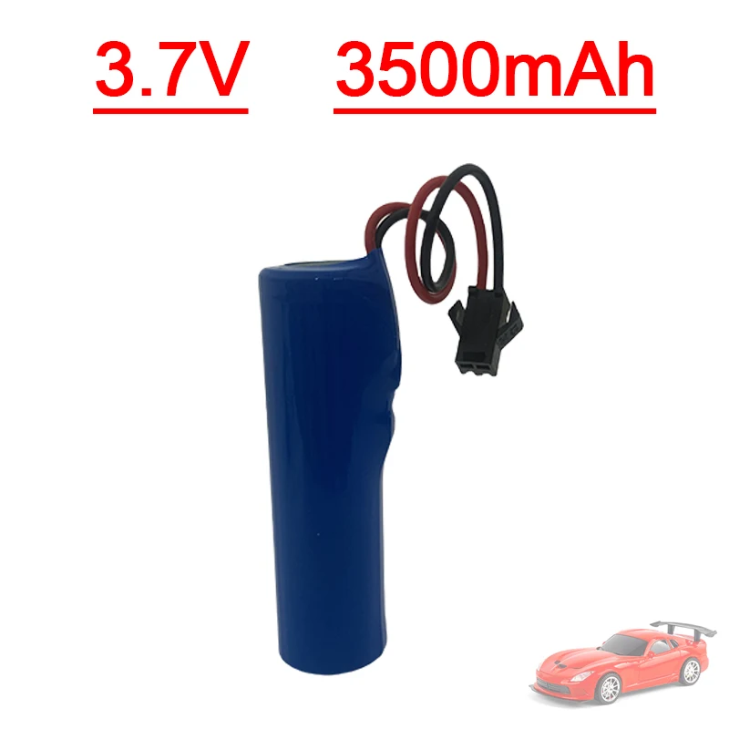 

3.7V 3500mAh 18650 Li-ion Battery For Toys Car SM-2P Plug Boat Car Water soft Gun Battery Parts