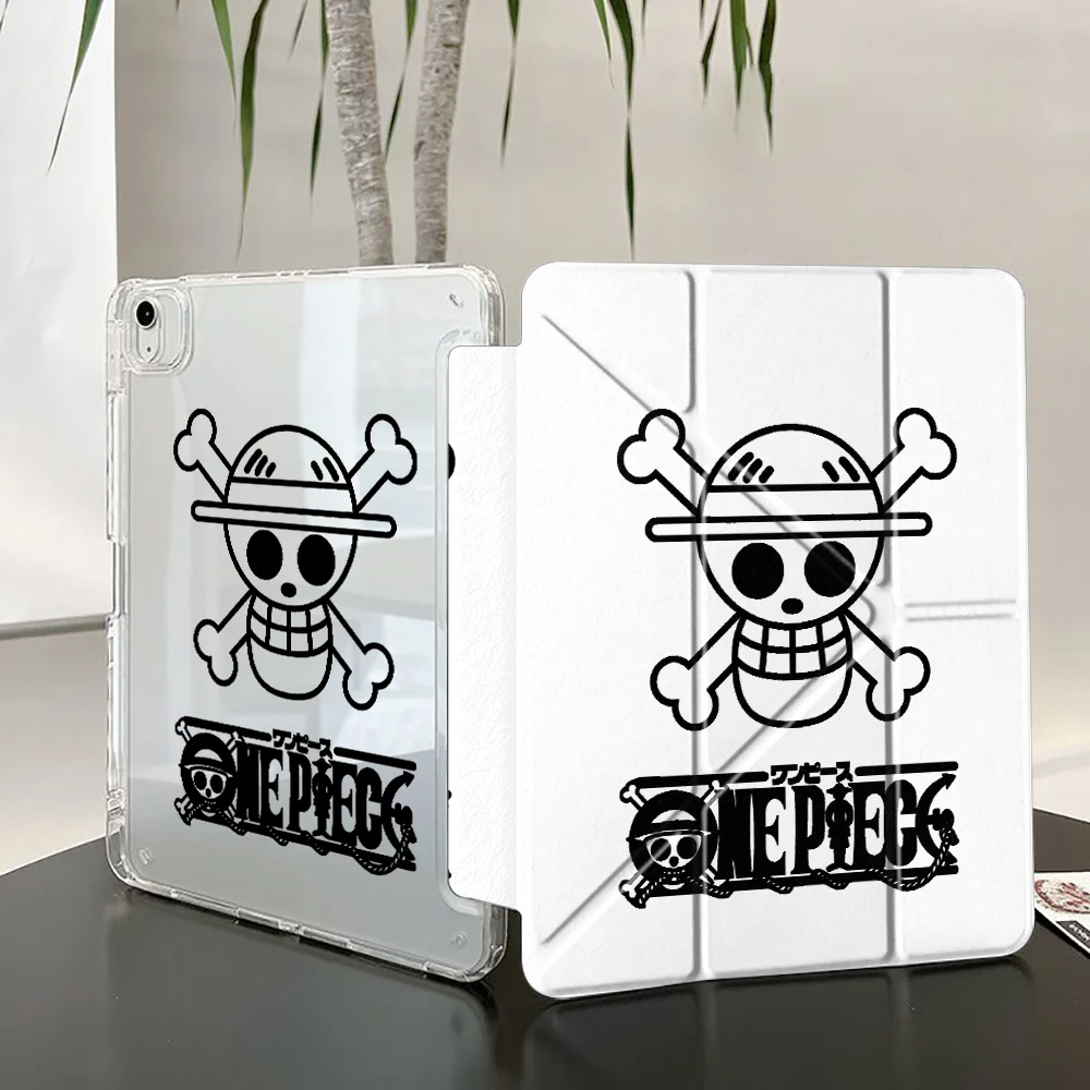 Ones P-Piece Luffy Logo Tablet Case For iPad 12th Air 8 M2 M3 3 9th Pro 13 2025 2026 11th 10th Gen Mini 7 6 5 With Pen Slot