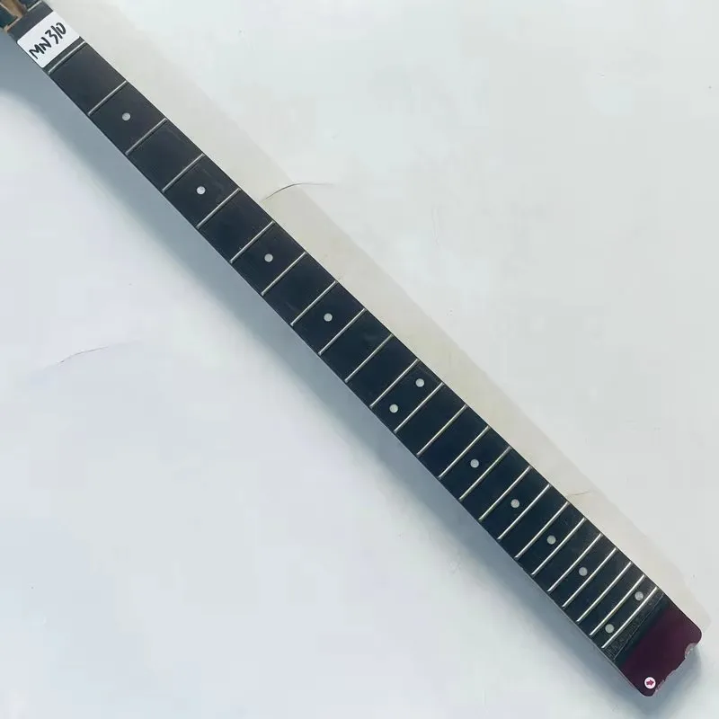 MN310 Original Marca Giannini Mástil de bajo eléctrico de 4 cuerdas para aficionados al bricolaje, para diestros, de arce con palisandro, 24 trastes, escalas 864