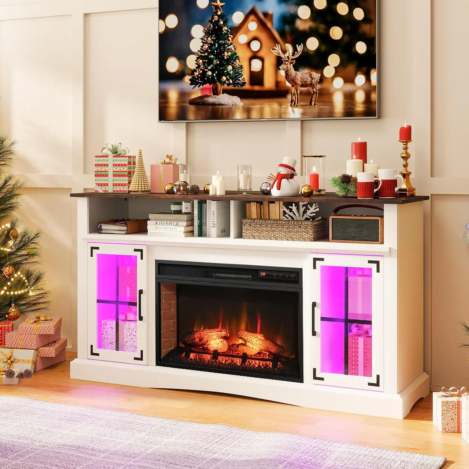Electric Fireplace TV Stand 65