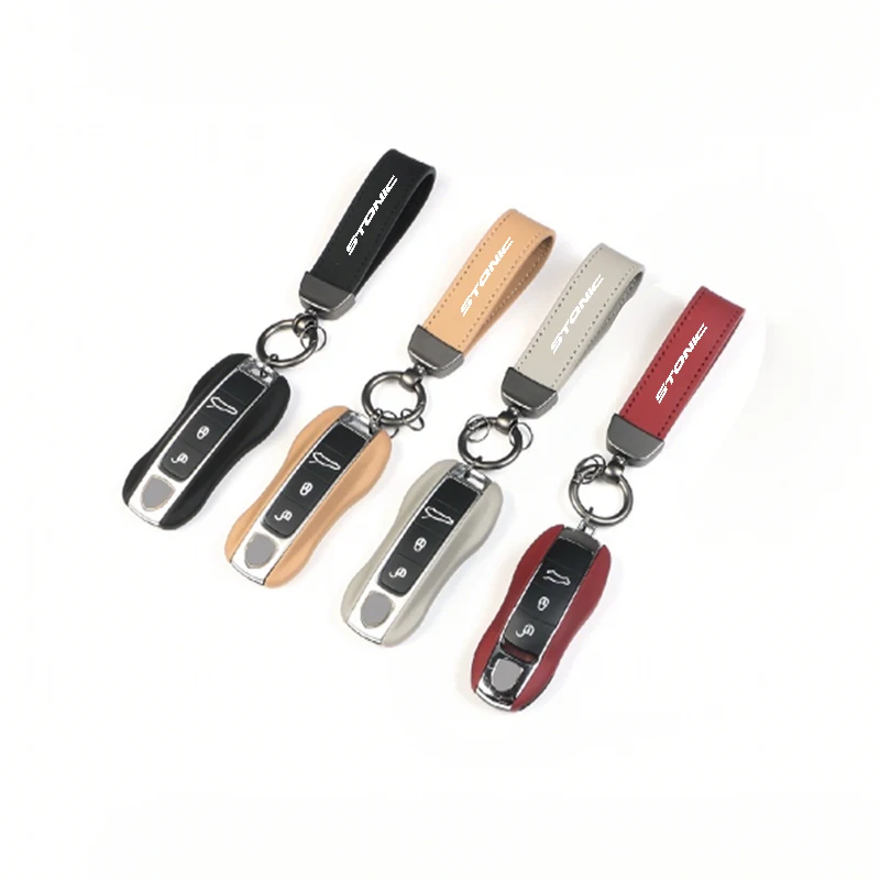 Car Logo KeyChain Leather Key Rings Auto Accessories For KIA Stonic Ceed Sportage Rio K5 Optima Cerato Proceed Venga Sedona Fort - view 5