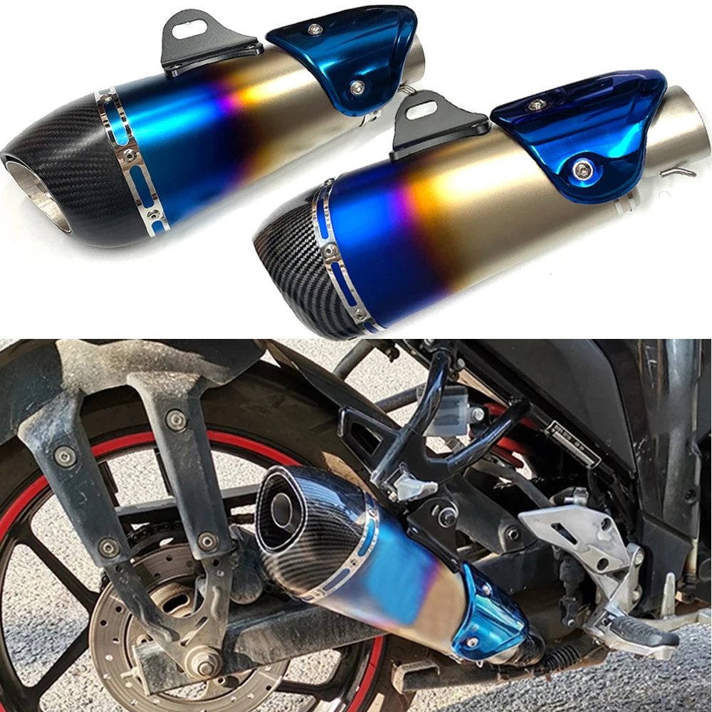 

CBR1000 GSXR1000 51mm Universal motorcycle exhaust alpha muffler with DB killer For R3 MT07 FZ1 R6 R15 ZX6R ZX10 Z900 Z400 1000