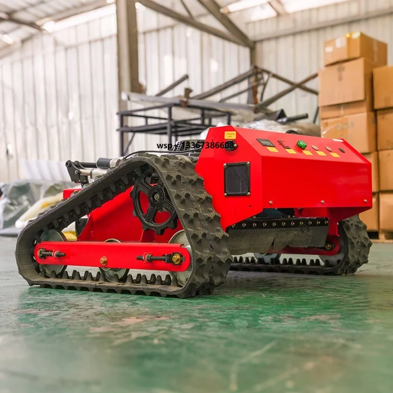 

Sell CE & EPA Certified Small Lawn Mowers Farm Tracked Remote-controlled Lawn Mowers With Bulldozer Blade