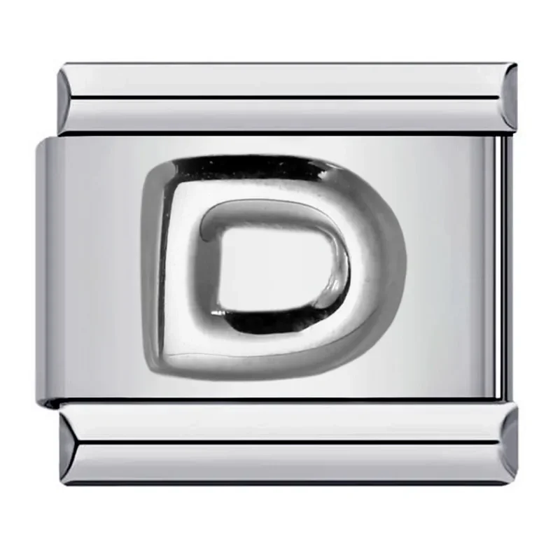 أساور موديلار من الفولاذ المقاوم للصدأ 9 مم بتصميم إيطالي مع حروف فضية للرجال والنساء 2025 جديدة بالجملة - 4