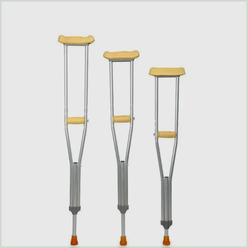 Medical crutches for young people with fractures Retractable 9-gear adjustment Lifting elderly disabled armpit prevention