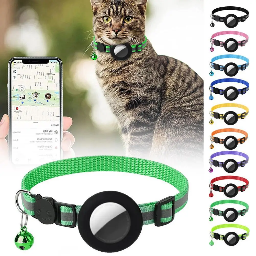Reflective Collar for Cats Anti-Lost Pet Cat Collar For The Apple Airtag Protective Tracker  Anti Lost Positioning Pet Collar