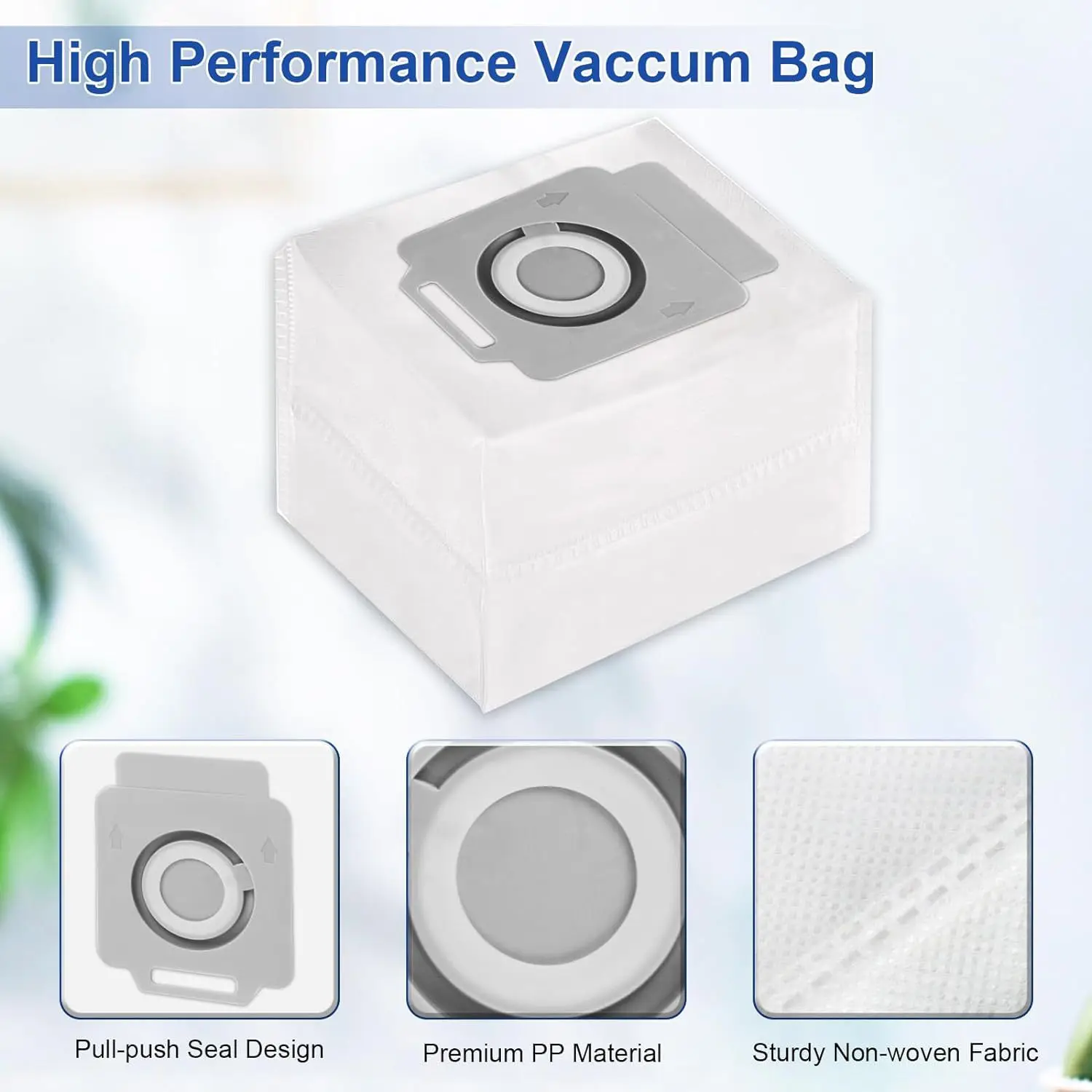 For iRobot Roomba i7 S9 E5 Robot Vacuum - New Dust Bags with Spring - Replacement Parts