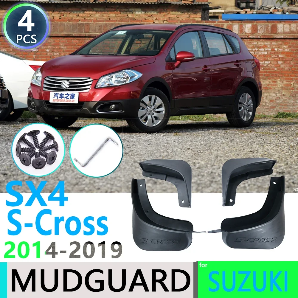 for Suzuki S-Cross SX4 2014 2015 2016 2017 2018 2019 Mudguard Mud Flaps Guard Splash Flap Mudguards Car Accessories