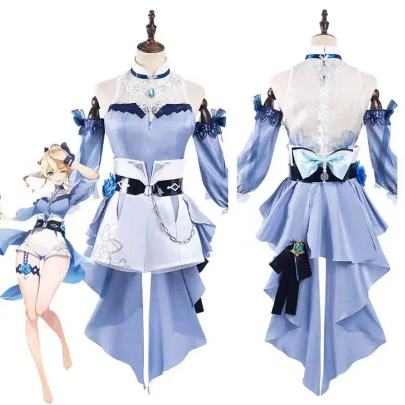 

Game Genshin Impact Sea Wind Dream Jean Cosplay Costume Anime Uniforms Swimsuit Halloween Carnival Suits Custom Made