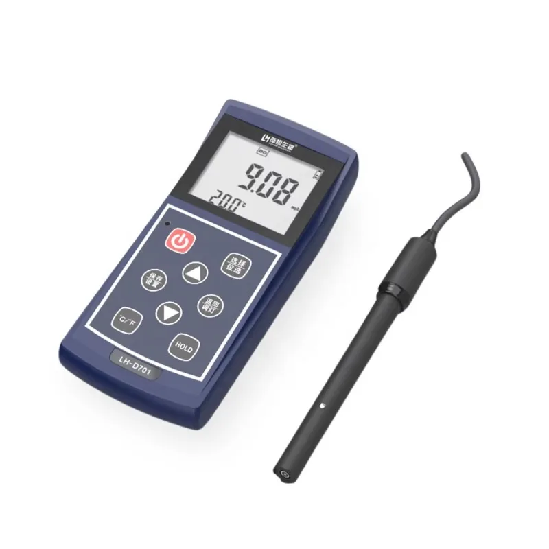 Tester per misuratore di ossigeno disciolto portatile ricaricabile per test dell'acqua dell'acquacoltura LH-D701