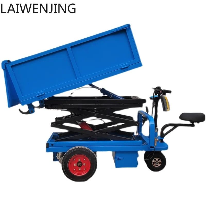 

HLZ electric lift dump truck loading and unloading hydraulic dump lift platform truck