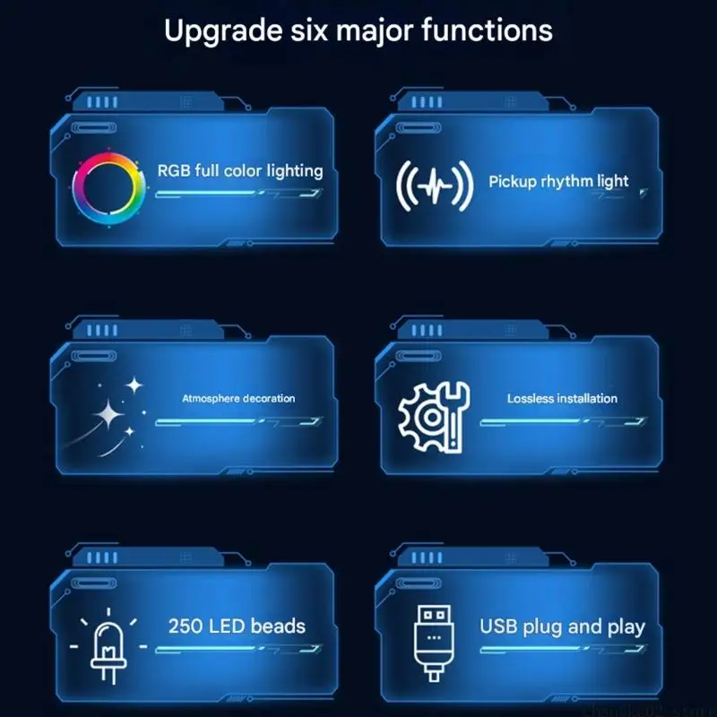 

Мини-свет ритма СИД с высокочувствительными микрофонами для настольных игр и окружающего освещения