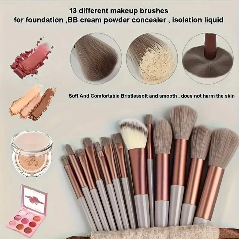 13Pcs Makeup Brushe… - image