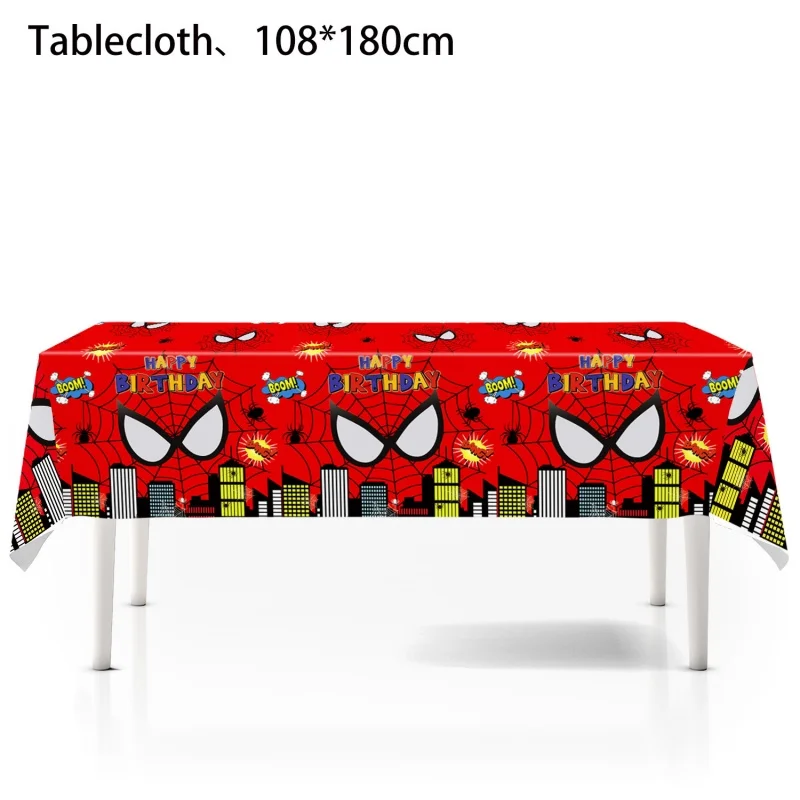 Cartoon Spider Themafeest Decoratie Tafelkleed Feestartikelen Tafelkleed Superhelden Jongens Favorieten Babyshower Verjaardagsfeest Cadeaus