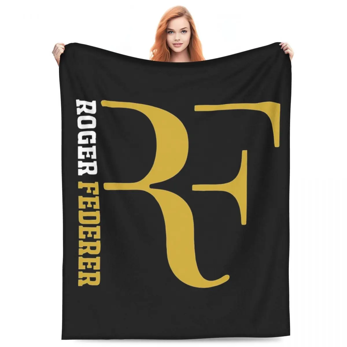 

Roger Federer Blanket Flannel Sofa Throw Blanket Lightweight Throw Blankets for Home Bedroom Travel Throws Bedspread Quilt