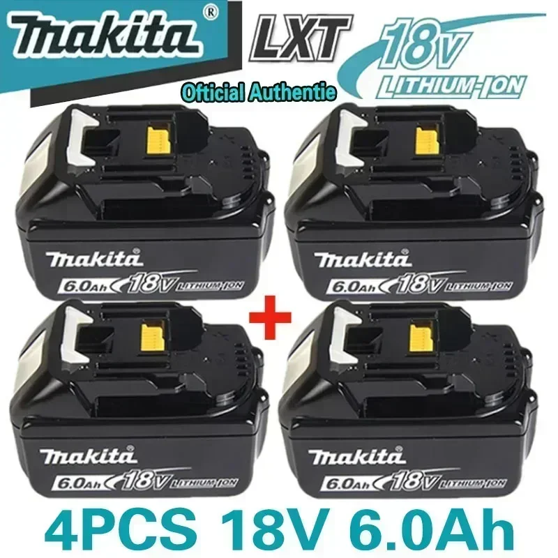 

Original Makita 18V 6A Rechargeable Power Tools Battery 18V makita with LED Li-ion Replacement LXT BL1860B BL1860 BL1850 Charger