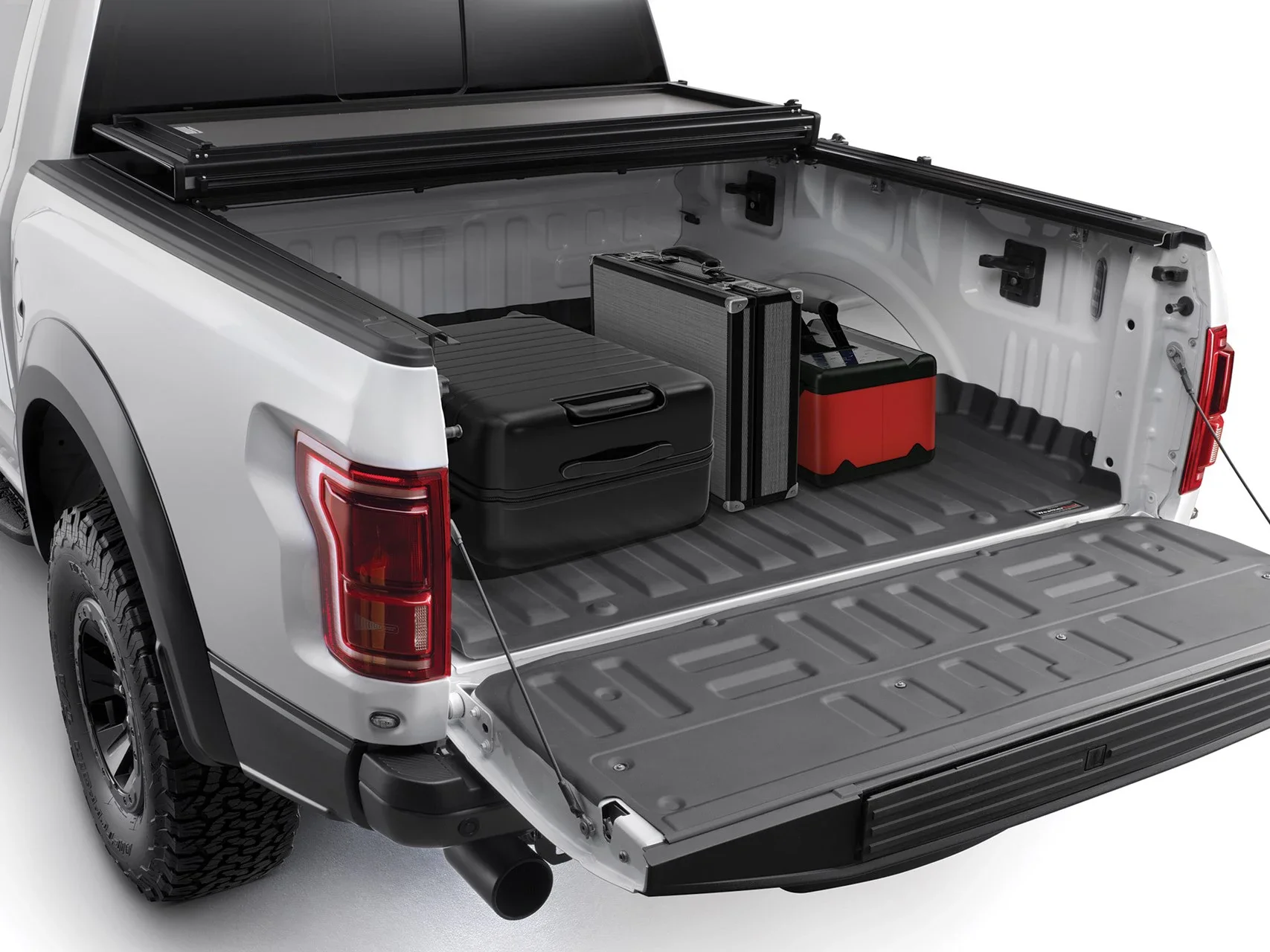 Hard Type Aluminium 4x4 Pickup Truck Retractable Camper Tonneau Cover Hilux Accessories Lock  Ford Ranger F150