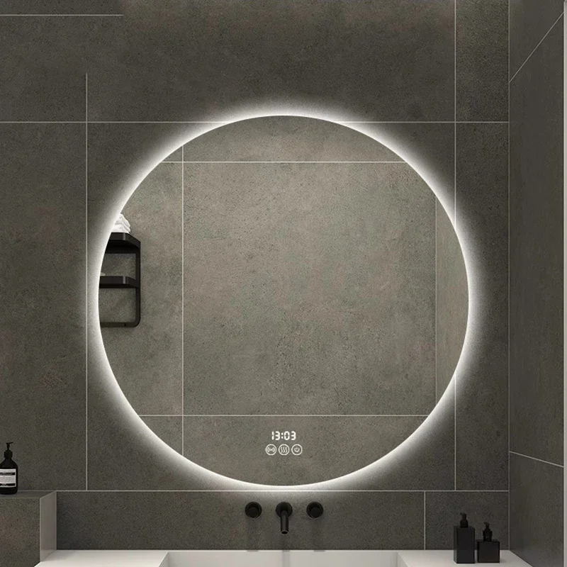 น่ารักกระจกเครื่องสําอางแบบพกพาที่กําหนดเองวงกลมความงาม Nordic หรูหรากระจกแขวนห้องน้ําโมเดิร์น Espelhos ตกแต่งบ้าน
