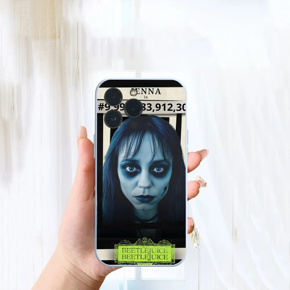 Hot Movie B-BeetlejuiceS 2 Phone Case For iPhone 14 13 12 11 Pro Max XS Max X XR 7 8 Plus Mini Blue TPU material