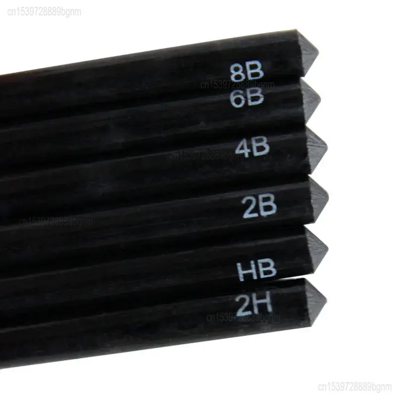 6Pcs/Set Professional Woodless Graphite Charcoal Pencils HB / 2H / 2B / 4B / 6B / 8B Soft Medium Hard For Art Sketching Drawing