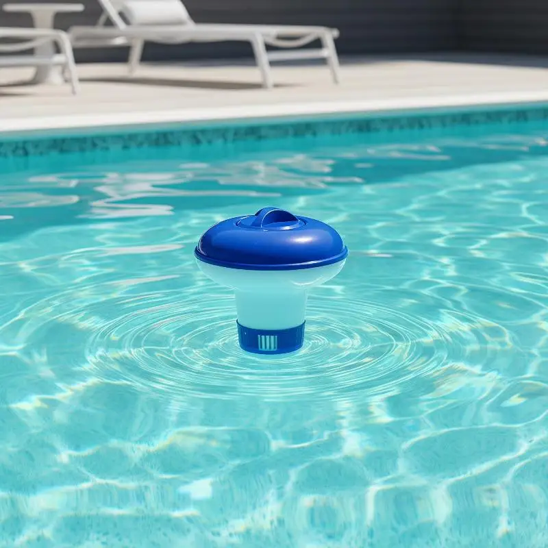 ¤5 Inch Floating Pool Chlorine Dispenser With Adjustable Flow Vents And Leak Proof Lid For Indoor Outdoor Pools Spa Hot Tubs