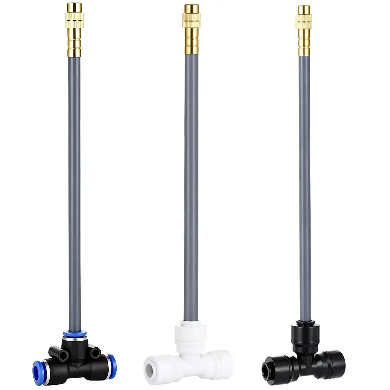 20cm 360° Free-bend Misting Nozzle Adjustable Brass Atomization Sprayer Garden Irrigation Watering for 1/4