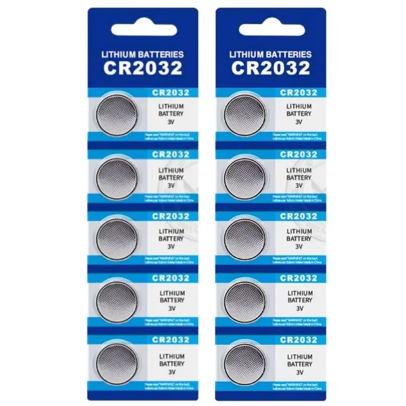 20 piezas CR2032 CR 2032, batería de botón, batería de litio de 3V para reloj, calculadora de juguete, botón de Control remoto para coche, pila de moneda