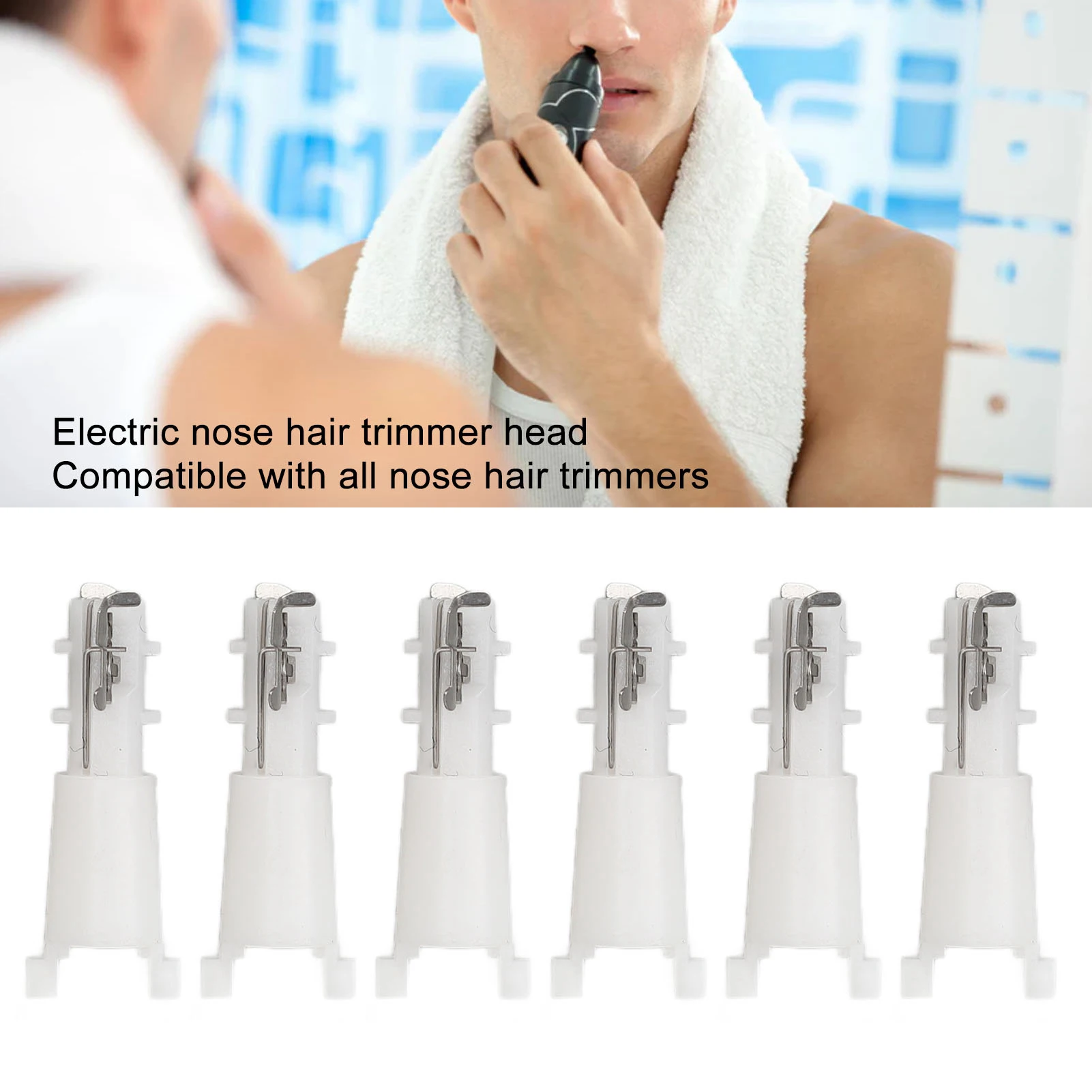 20Pcs Nose Hair Cutter Replacement Head Small Compatible Professional Nose Trimmer Replacement Head Universal For Men For Home