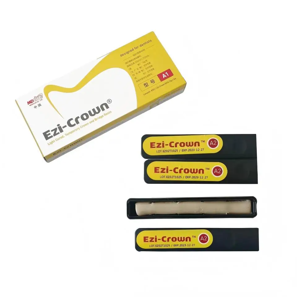 

Mediclus Ezi-Crown Dental Temporary Crown Resin Provisional Material Temporary Crown Bridge Fabrication Chairside Dental Resin