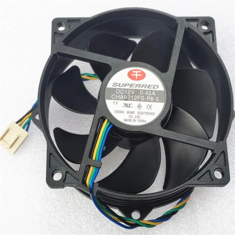 

Wholesale: CHA9212FS-P8-5 12V 0.43A 9025 9CM circular hydraulic 4-wire speed regulating fan