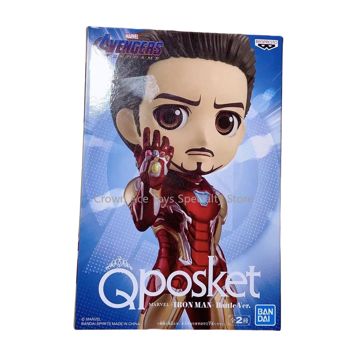 Bandai BANPRESTO QPosket Marvel The Avengers Thor Iron Man Black Widow Spider-Man Tony Stark the Winter Soldier Trendy Toys Gift