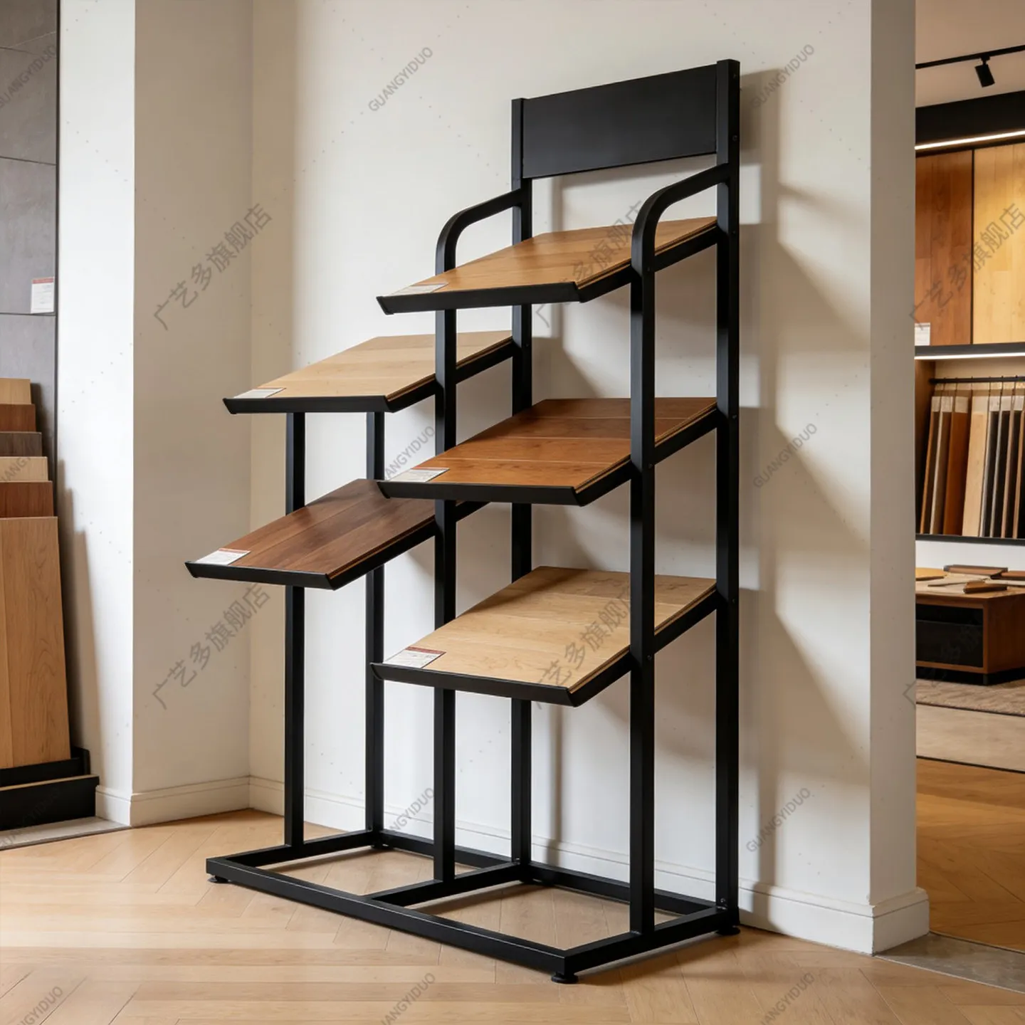

Wood Floor Tile Display Rack Cabinet Door Display Rack Aluminum Button Board Stone Sample Swatch Rack Integrated Ceiling Shelf