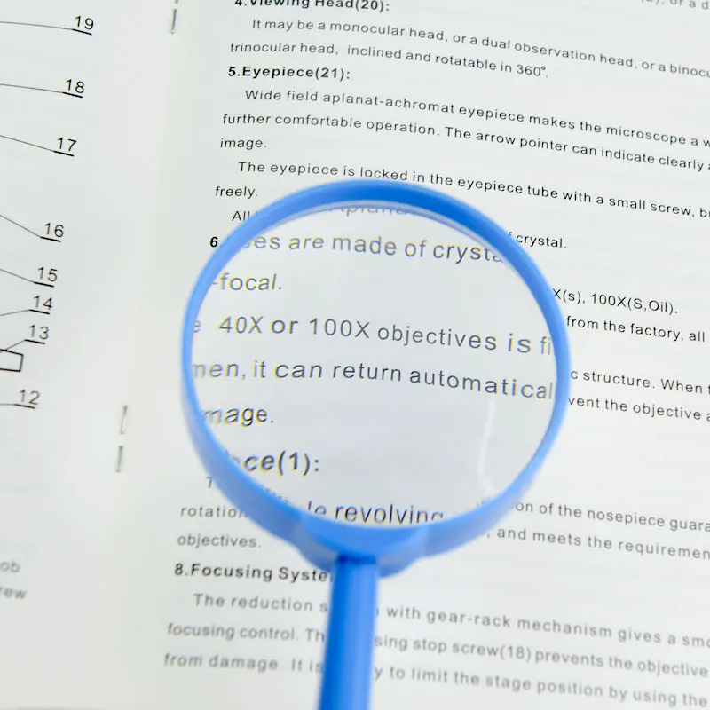 4pcs 3X 6X Magnifier Dual Lens Handheld Racket Type Magnifying Glass