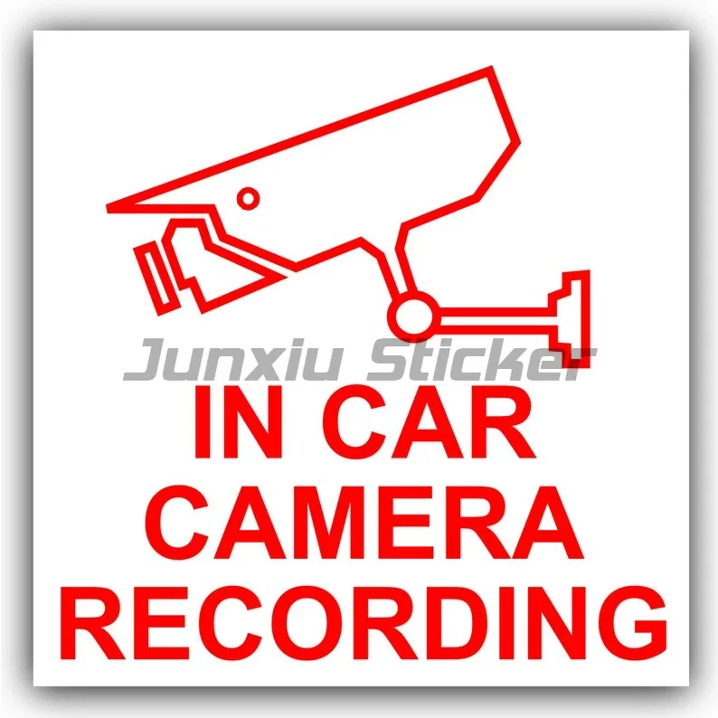 Dash Cam in Car Camera Recording Video PVC Sticker Truck Car Truck Window Motorcycle Wall Decal Accessories