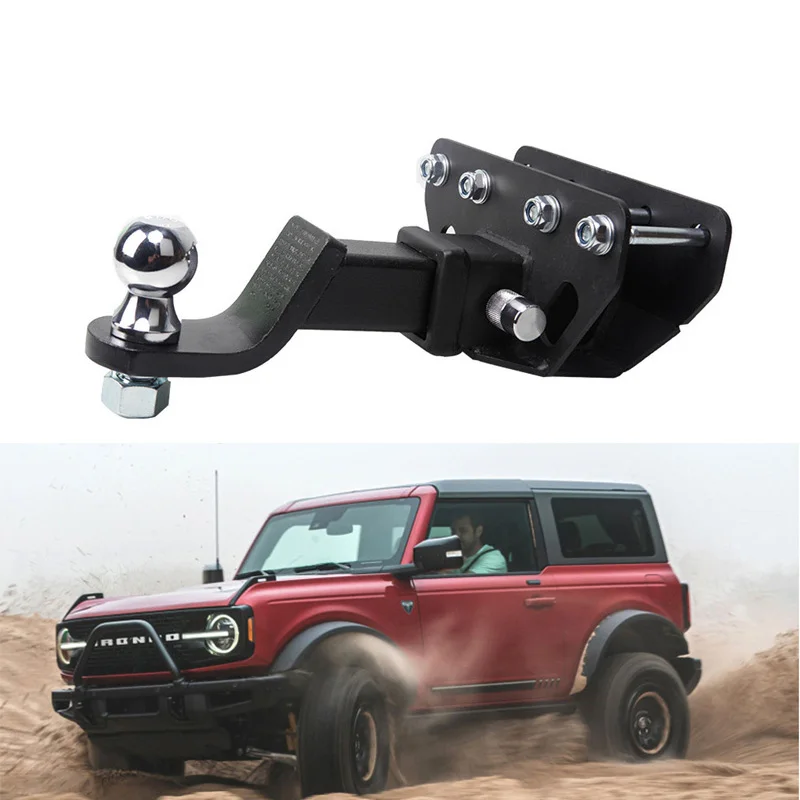 2inch Rear Towing Trailer Hitch Receiver Tow For Ford Bronco 2021 2022 + Trailer Hitch Extension Receiver Tube Extenders