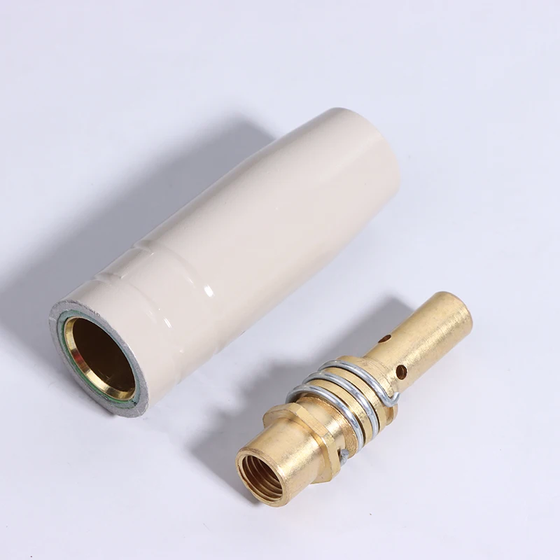 

1/3Pcs 15AK Coating Protection Nozzle - 0.8/1.0/1.2MM Contact Tips Non-stick Welding Slag European Airless MIG Welding Torch Acc