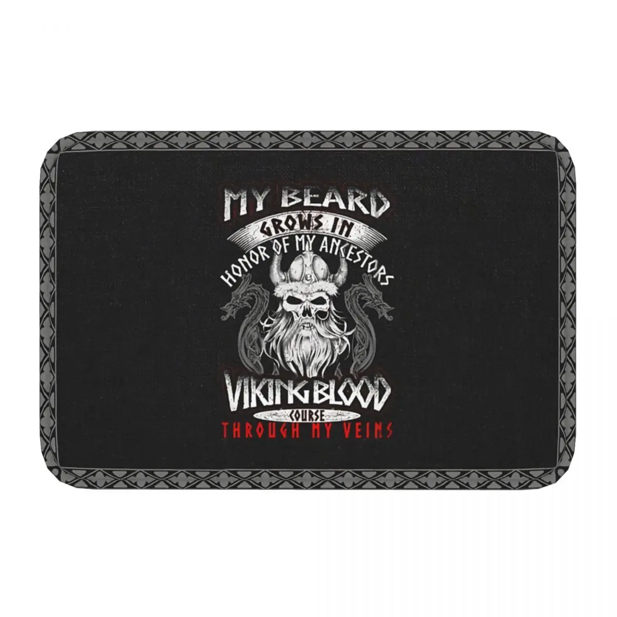 Non-slip Doormat Kitchen Mat Viking My Beard Grows In Honor Hallway Carpet Welcome Rug Bedroom Decor