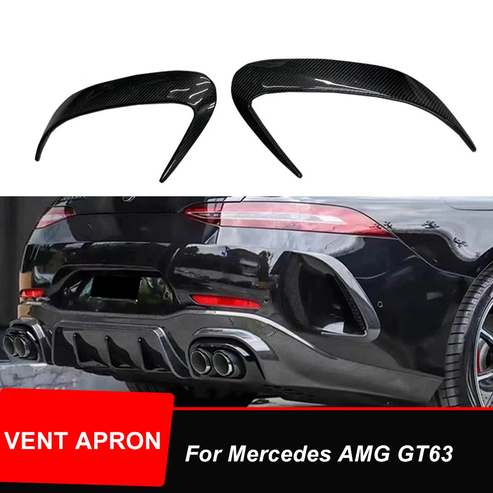 

Rear Bumper Carbon Canards For Mercedes Benz AMG GT50 GT63 S 4 Door Coupe X290 AMG Performance Air Vent Spoiler Apron 2019-2022