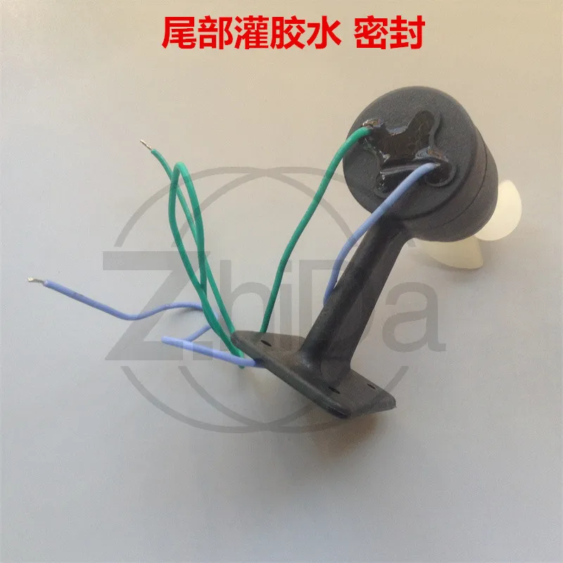 2 wires, brushed motor, nesting boat DIY ship model 12V DC underwater thruster, waterproof motor