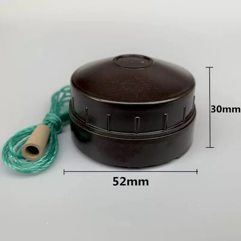 2 pcs Home decoration surface mounted single link pull rope switch vintage retro switch