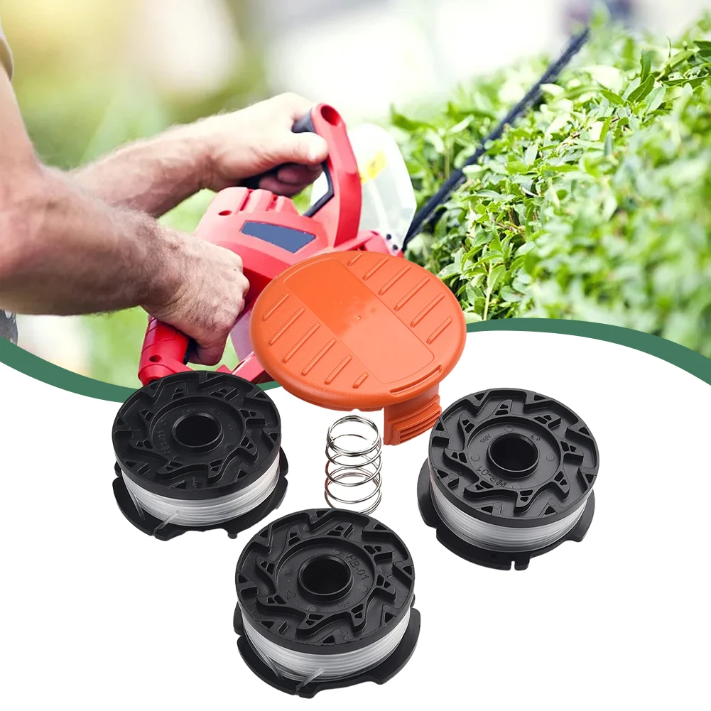 

High Quality Trimmer Line Cap Spring 3/6Pack AF-100 Eater For Black Trimmer For NST2018 LST220 Line Spool NST2118