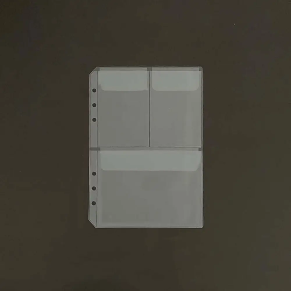

10Pcs Transparent Loose-Leaf Notebook Refill Paper A7 A6 A5 A4 PVC Refill Spiral Page Binder Indexing Cards Files Reports Binder