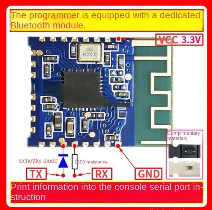 The Programmer Is Equipped with a Bluetooth Module. Mobile APP Prints Information into the Console Serial Port Command RT809H/F