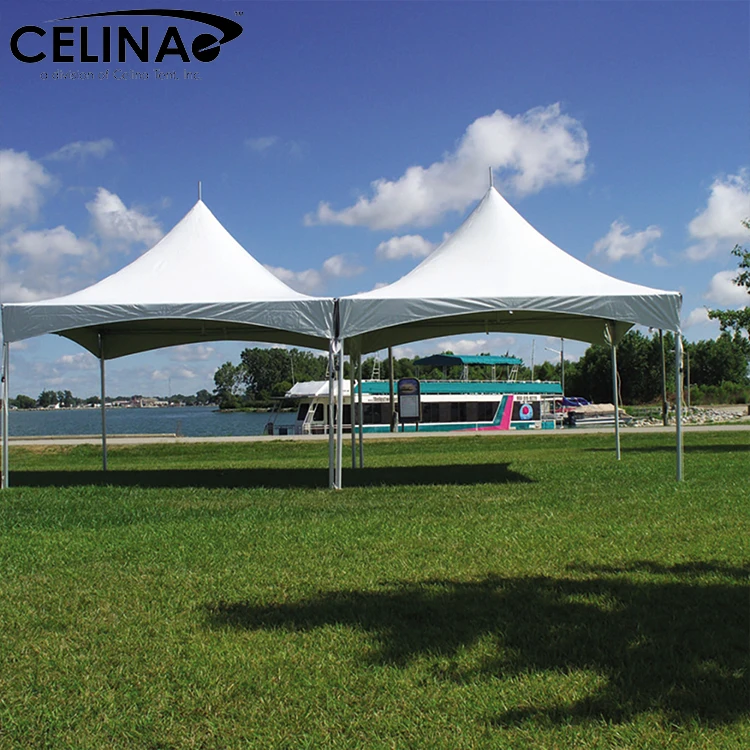 Custom 10x10 Ft. 3x3 M 15ft 15ft Marquee Party Gazebo Plain Windows Sidewall Middle Size Pinnacle Tent