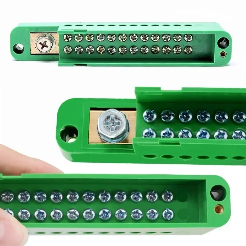 FJ6/JHD Junction Box Unipolar Splitter 1-IN Multiple-OUT Metering Wire Connector Single-Phase Terminal Block Distribution Box
