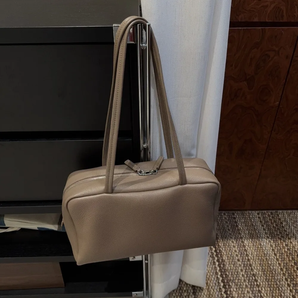 

[Full Leather Inside Outside] The First Layer of Cowhide Imitation Deerskin Single Shoulder Women's Bag Portable Underarm Bag