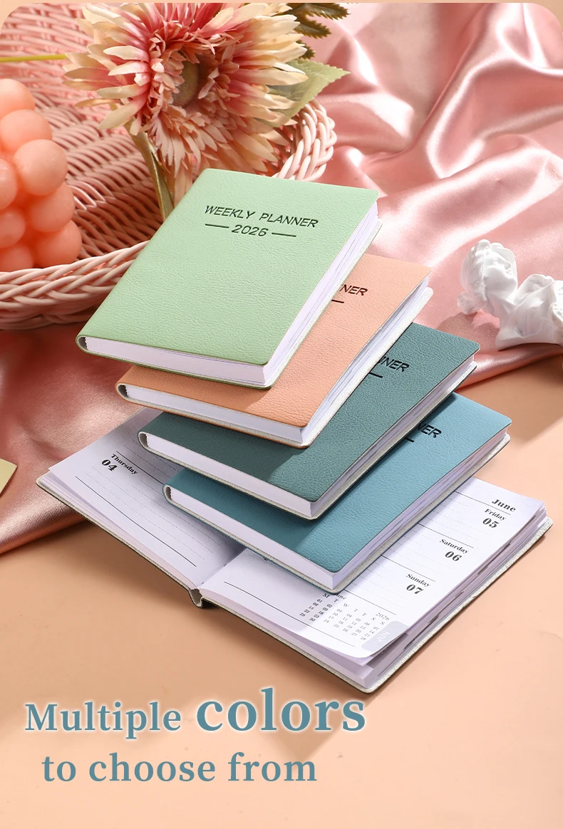 A7 Daily Planner Notebook Morandi PU Cover 2