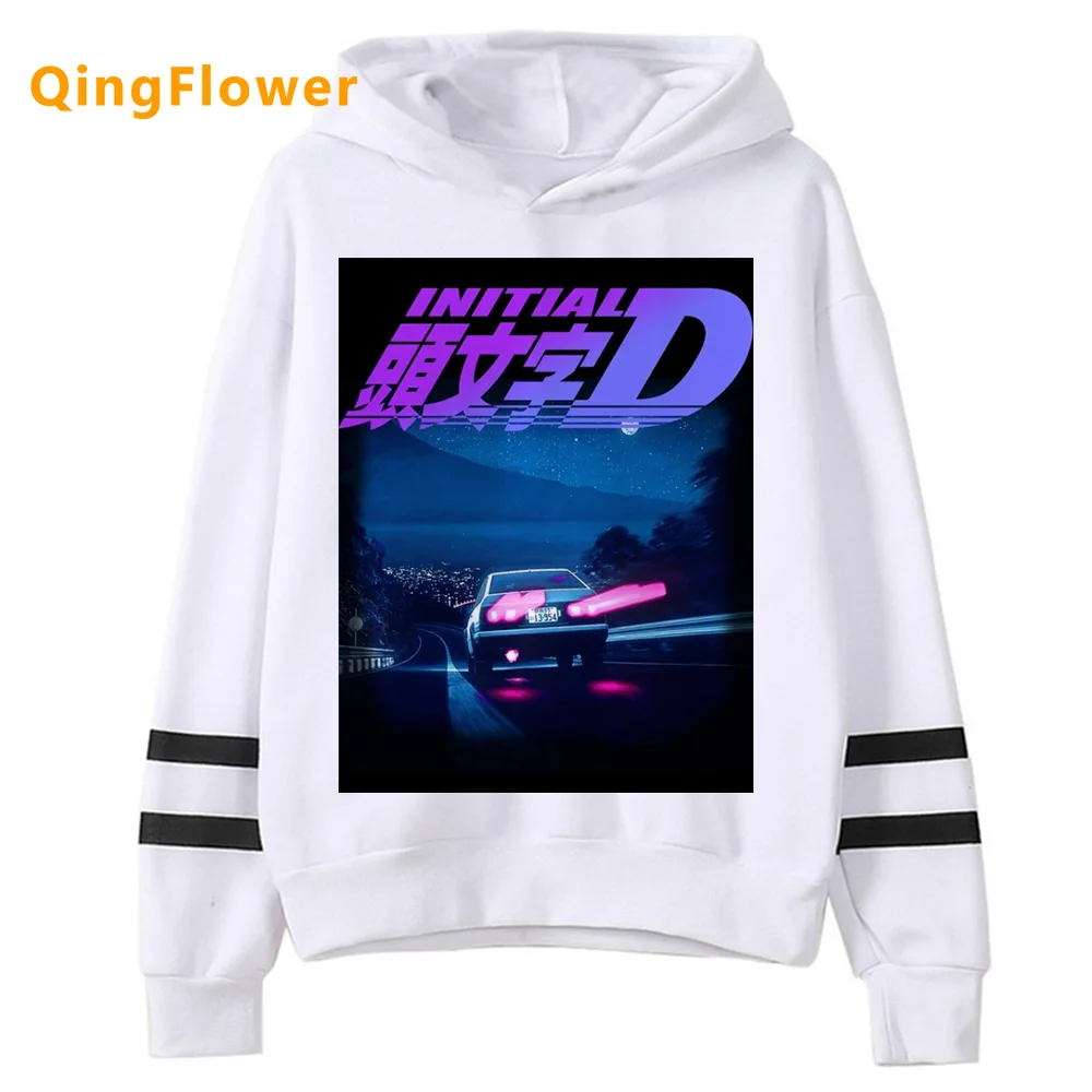 Initial d hoodies women 90s aesthetic Pullover pulls women harajuku sweatshirts