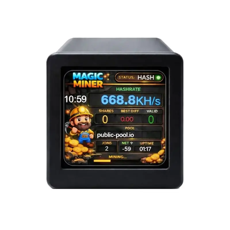 A13E-Smart For Cryp Mining Machine Display Monitor Mini Bitcoin Miner Plug& Play Wifi Real Time Hashrate