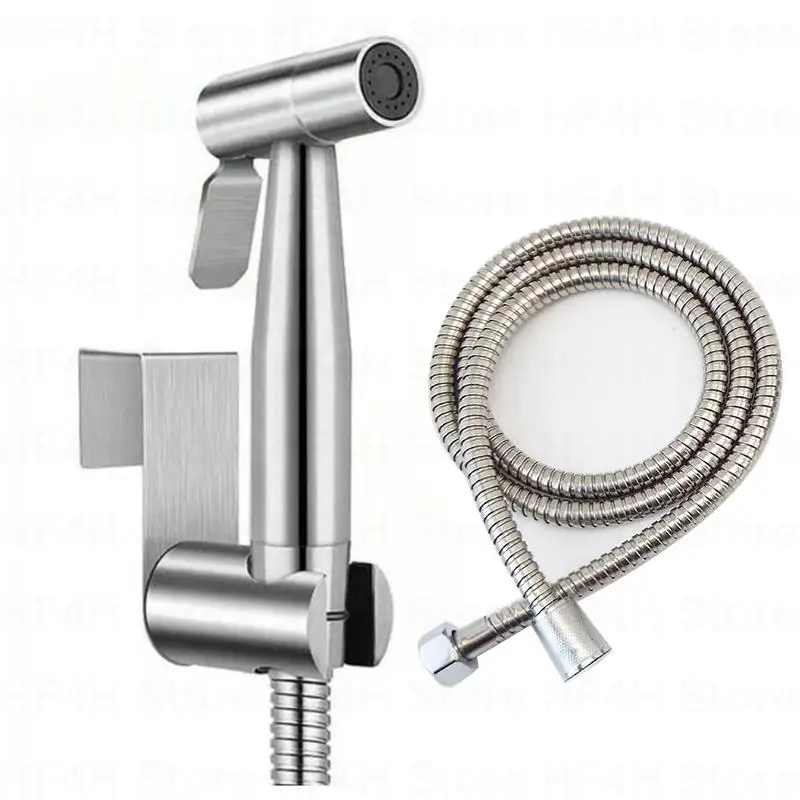 Handheld Toilet Bidet Faucet Accessories Sprayer Stainless Steel Bathroom Hand Bidet Spraye Set Toilet Self Cleaning Shower B4